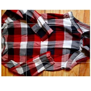 Long Sleeve Onesie Plaid Fall/Christmas Unisex